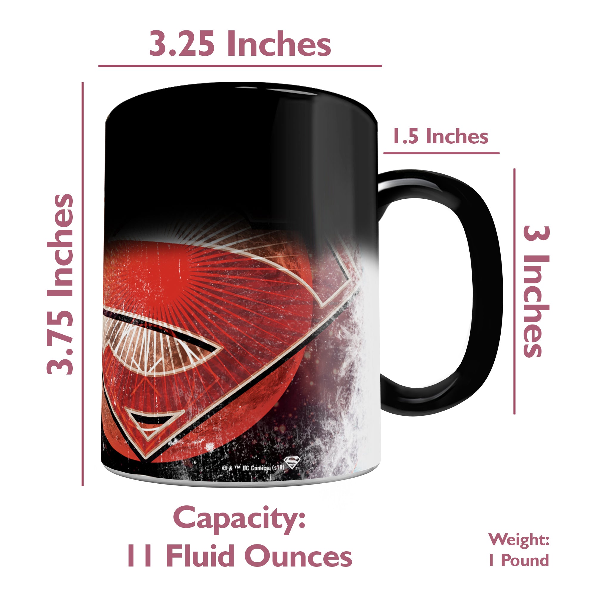 DC Comics (Superman - Geometric) Morphing Mugs®  Heat-Sensitive Mug MMUG863